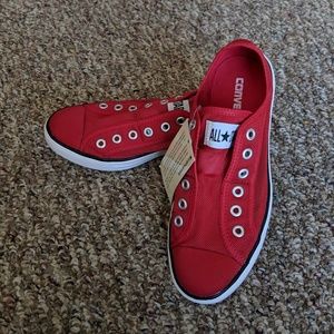 Red Slip-on Converse